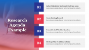 Research Agenda Example PowerPoint Template & Google Slides