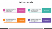 Attractive Event Agenda PowerPoint Presentation Slide