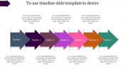 Creative Timeline Slide Templates With Arrow Model