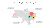 Editable Ukraine Map PowerPoint Template Slide Presentation