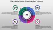 Four Node Process PowerPoint Template Slide