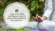 Best Yoga Themed PowerPoint Background For Presentation