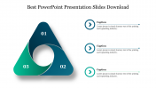 Best PowerPoint Presentation Slides Download With Triangle
