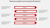 Business Analytics PowerPoint with Zig-zag Model	