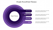 Editable Purple PowerPoint Themes Presentation Template