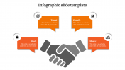 Magnificent Infographic Presentation Template on Four Nodes