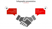 Creative Infographic Presentation With Red Color Slide