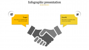 Imaginative Infographic Presentation Template on Two Nodes