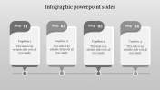 Awesome Infographic PowerPoint Slides with Four Steps