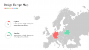 Design Europe Map PowerPoint Presentation Slide