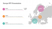 Attractive Europe PPT Presentation Template Slide
