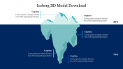Download Free Iceberg 3D Model PPT Template & Google Slides