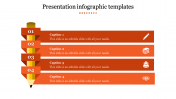Simple Presentation Infographic Templates With Four Node