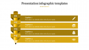 Innovative Presentation Infographic Templates with Four Node