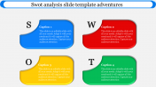 Multi-Color Infographic SWOT Analysis Slide Template