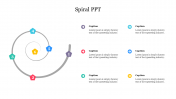 Attractive Spiral PPT Presentation Template Slide Design