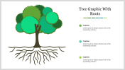Creative Tree Graphic With Roots Presentation Template