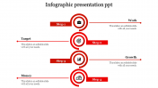 Editable Infographic Presentation PPT With Four Nodes