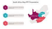 Effective South Africa Map PPT Presentation Slide Design
