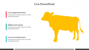 Attractive Cow PowerPoint Presentation Template Slide