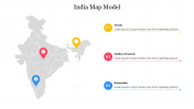 India Map Model PPT Presentation Template and Google Slides