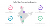 Innovative India Map Presentation Template Slide