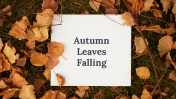 Autumn Leaves Falling Background Google Slides Templates
