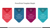 Multicolor PowerPoint Template Simple Presentation Slide