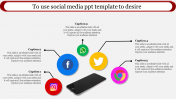 Communication Social Media PPT Template Designs