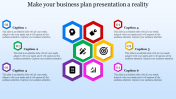 Business Plan Presentation Template-Hexagon Model