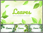 Leaves Background PowerPoint and Google Slides Themes