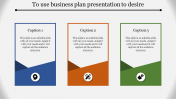 Three Node Business Plan Presentation Template