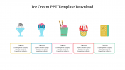 Attractive Ice Cream PPT Template Download Slide