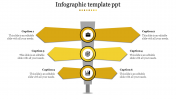 Our Predesigned Infographic Template PPT With Arrow Model