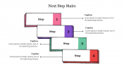 Creative Next Step Stairs PowerPoint Presentation Template