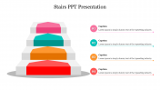 3D Model Stairs PPT Presentation Template Slide