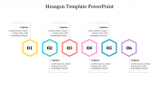 Multicolor Hexagon Template PowerPoint Presentation