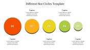 Different Size Circles Template For Presentation Slide