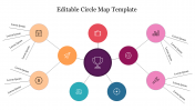 Editable Circle Map Template For Presentation Slide