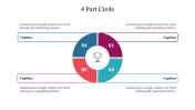 Effective 4 Part Circle PowerPoint Presentation Template