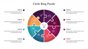 Attractive Circle Ring Puzzle PowerPoint Presentation Slide