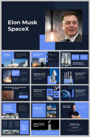Elon Musk SpaceX PPT Presentation and Google Slides Themes