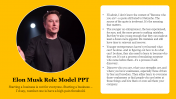 Elon Musk Role Model PPT Template and Google Slides