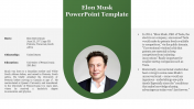 Elon Musk PowerPoint Template Presentation and Google Slides