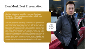 Elon Musk Best Presentation PPT Template for Google Slides