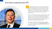 Elon Musk Leadership Style PPT Template For Google Slides
