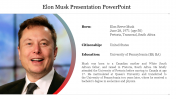 Best Elon Musk Presentation PowerPoint Template Slide