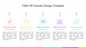 Innovative Table Of Contents Design Template Slide