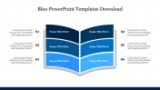 Book Design Blue PowerPoint Templates Download
