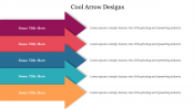 Cool Arrow Designs PowerPoint Presentation Slide